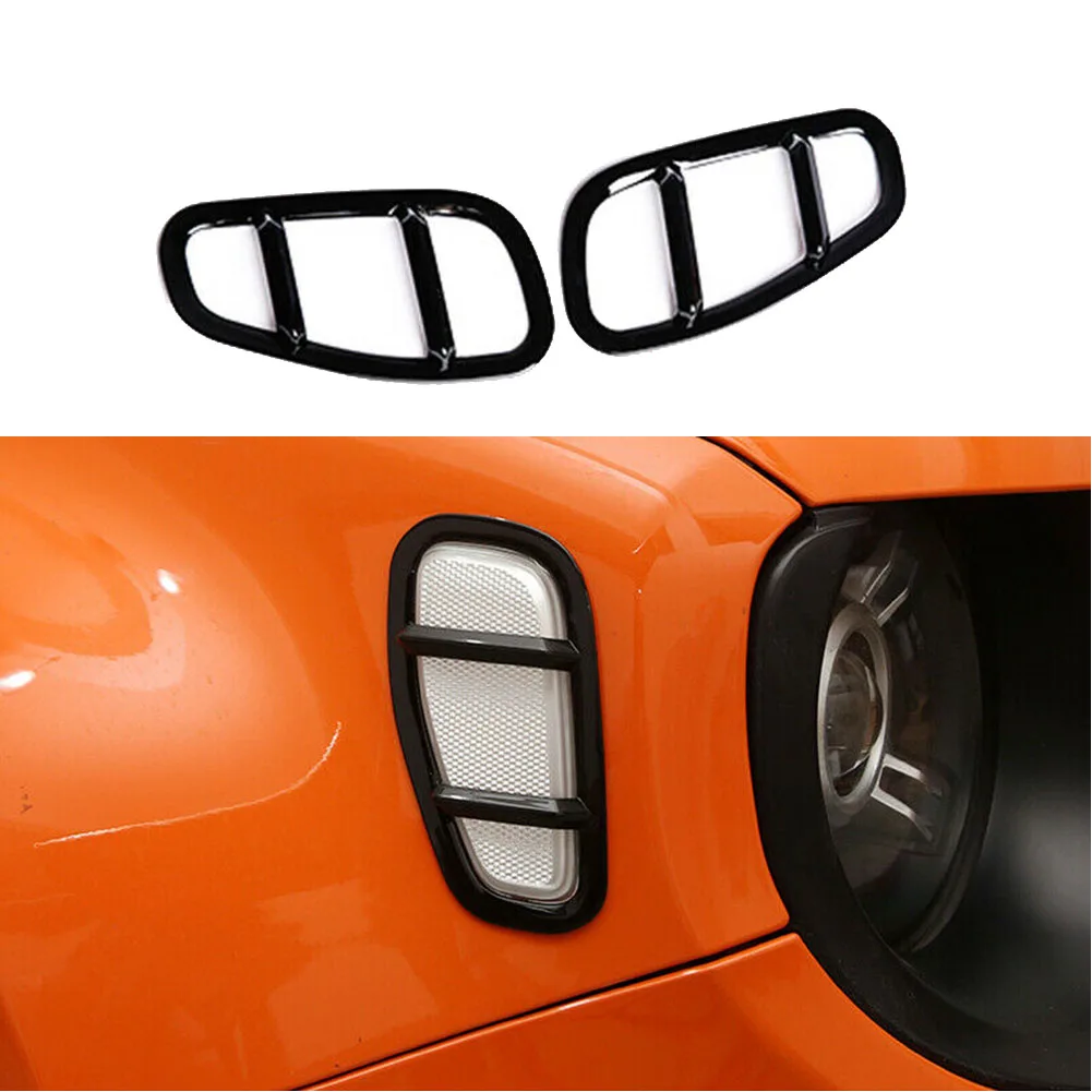 

Set of 2 Side Lamp Covers Compatible with For Jeep For RENEGADE 2015 to 2019 Models ABS Plastic Car Styling Accessories