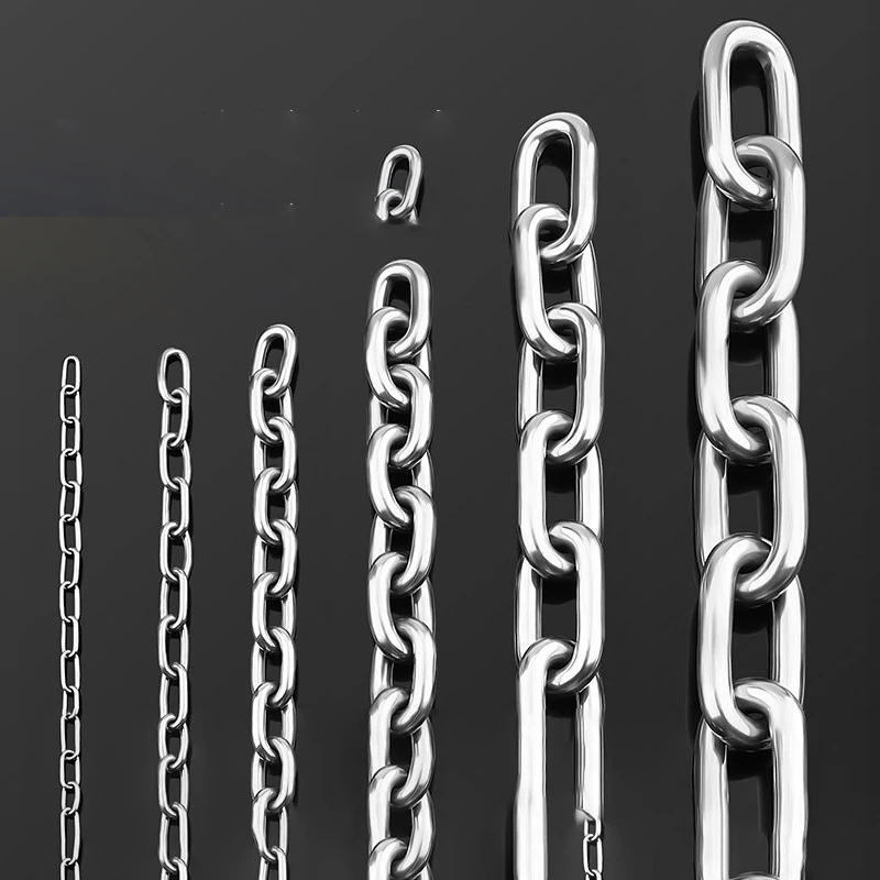 304 Stainless Steel Clothesline Chain Outdoor Drying Chain for Blankets Clothes Balcony Rope Wire Chain Custom Length