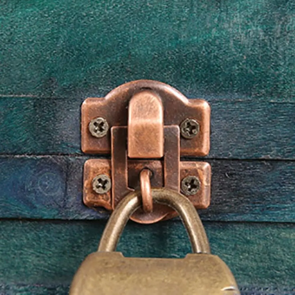 

Чемодан, деревянный антикварный ящик для хранения, портативный винтажный органайзер для ювелирных изделий большой емкости, многофункциональный ретро-сокровище, декоративная коробка