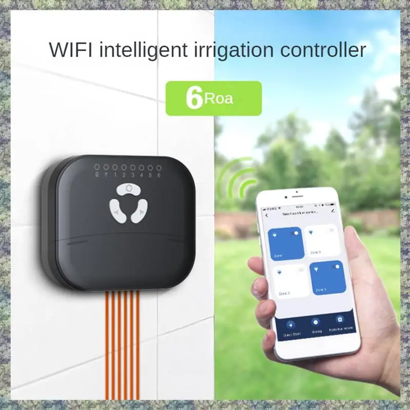 

WON EU Plug,6 Zone WIFI Connect Tuya Smart Watering Timer Garden Irrigation Controller Water Valve Irrigation Timer System Durab