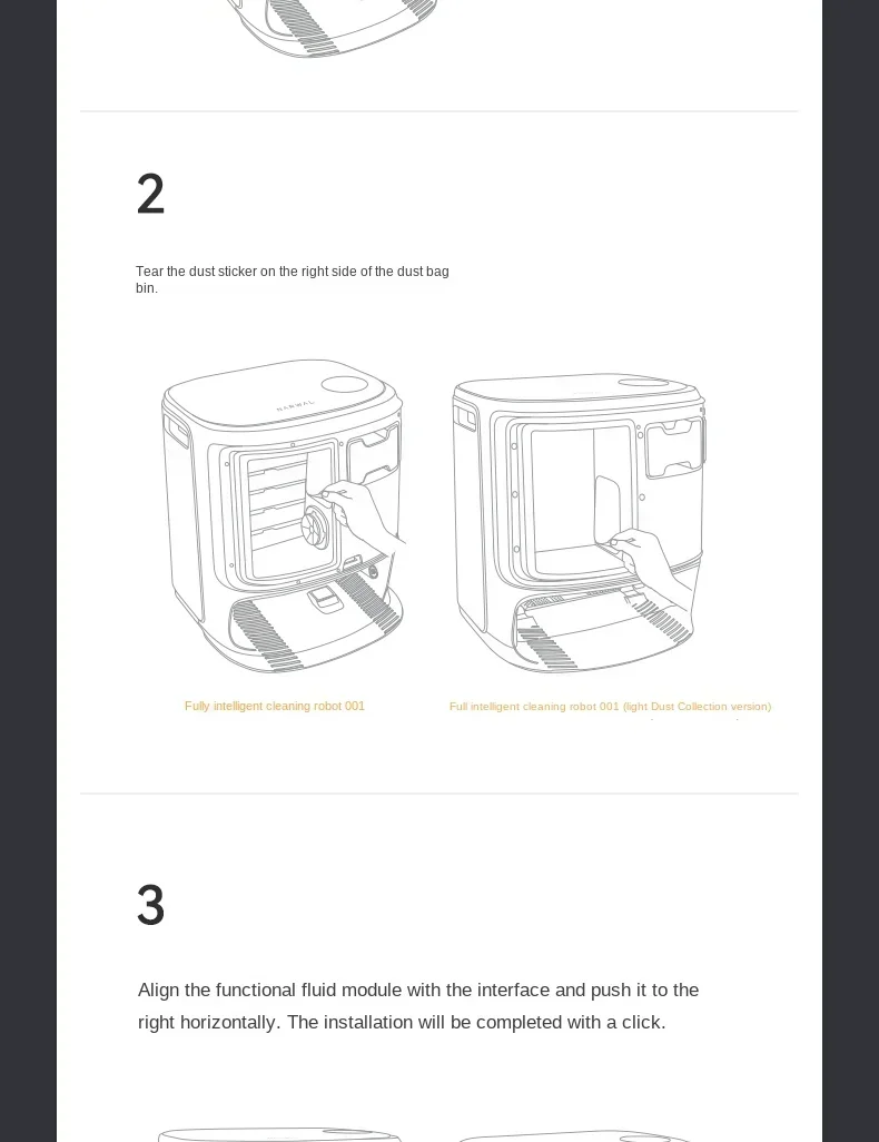 Оригинальный набор для удаления пятен и обслуживания подметальной машины NARWAL 【оригинал Xiaoyao 001/Xiaoyao 001Max/J5/J5X】