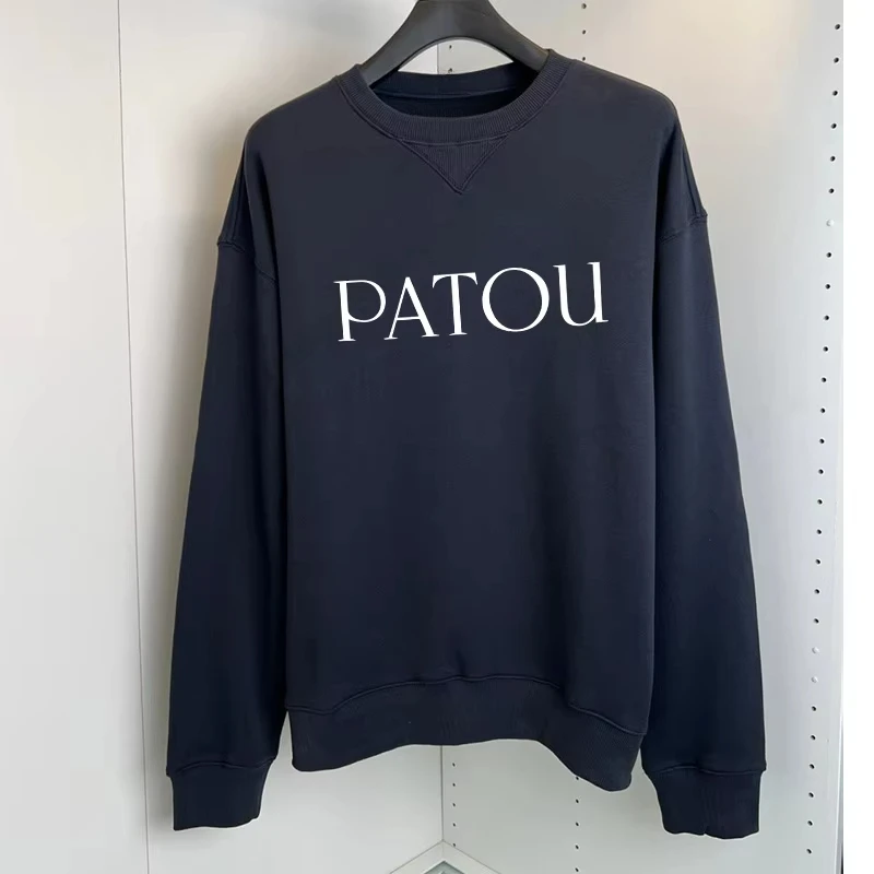 Nuevo jersey con estampado de letras de estilo japonés, jersey de algodón de terciopelo de alta calidad para mujer, top clásico, punto ajustado