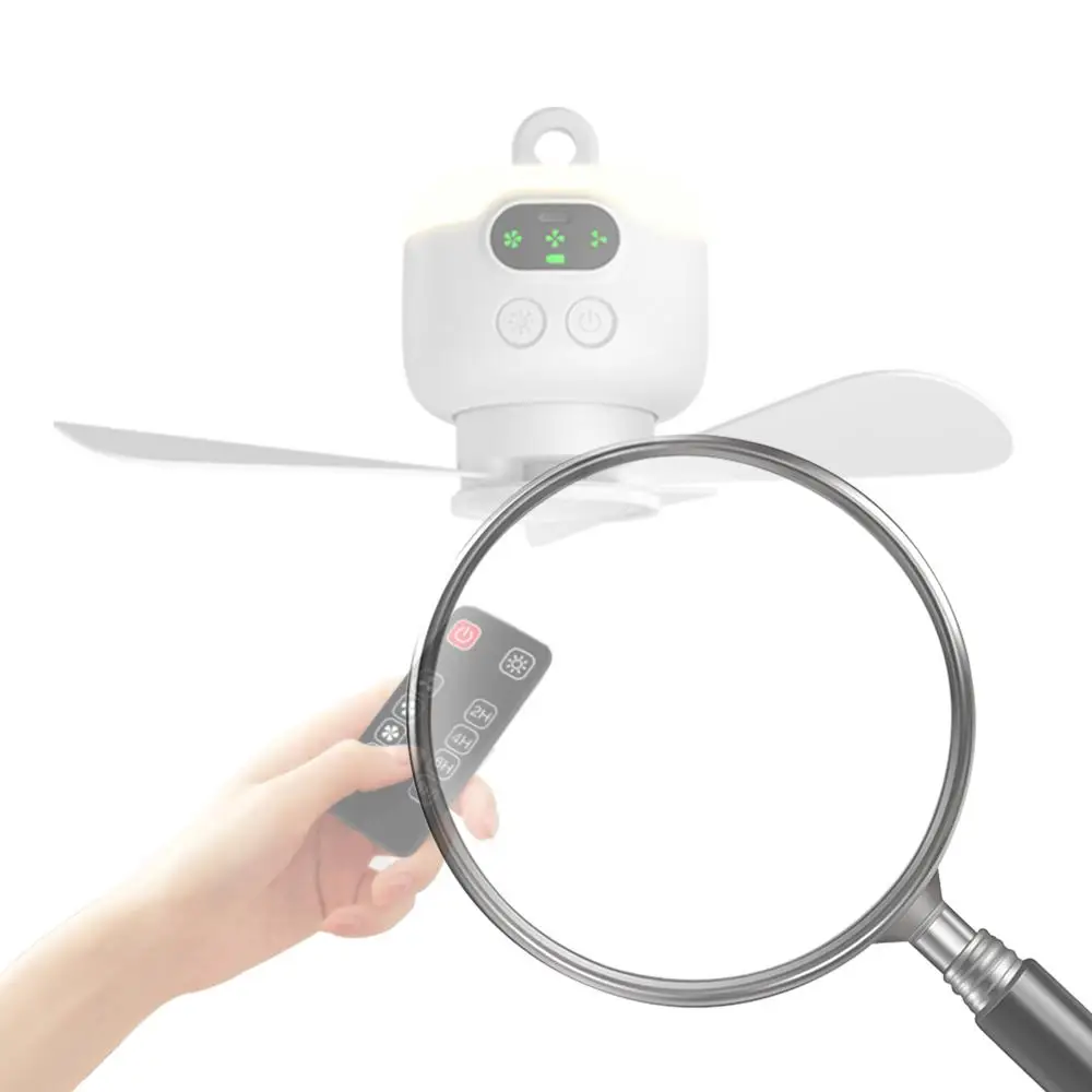 

Перезаряжаемый потолочный вентилятор для кемпинга с подсветкой, портативный вентилятор для кемпинга с пультом дистанционного управления, 3 скорости ветра для лета, дома и улицы