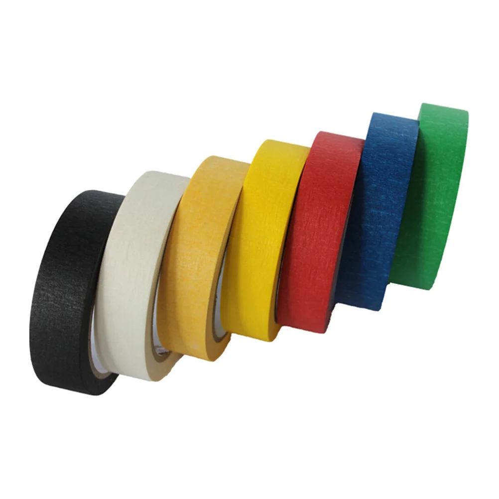 Color Separation Tape Whiteboard Colored Stickers Masking Sticky Textured Paper Rubber Mark Dome