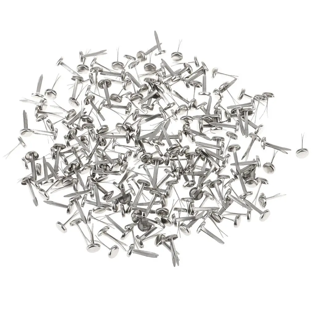 200 Pieces Mini Brads Paper Craft Fasteners for Cardmaking Scrapbooking