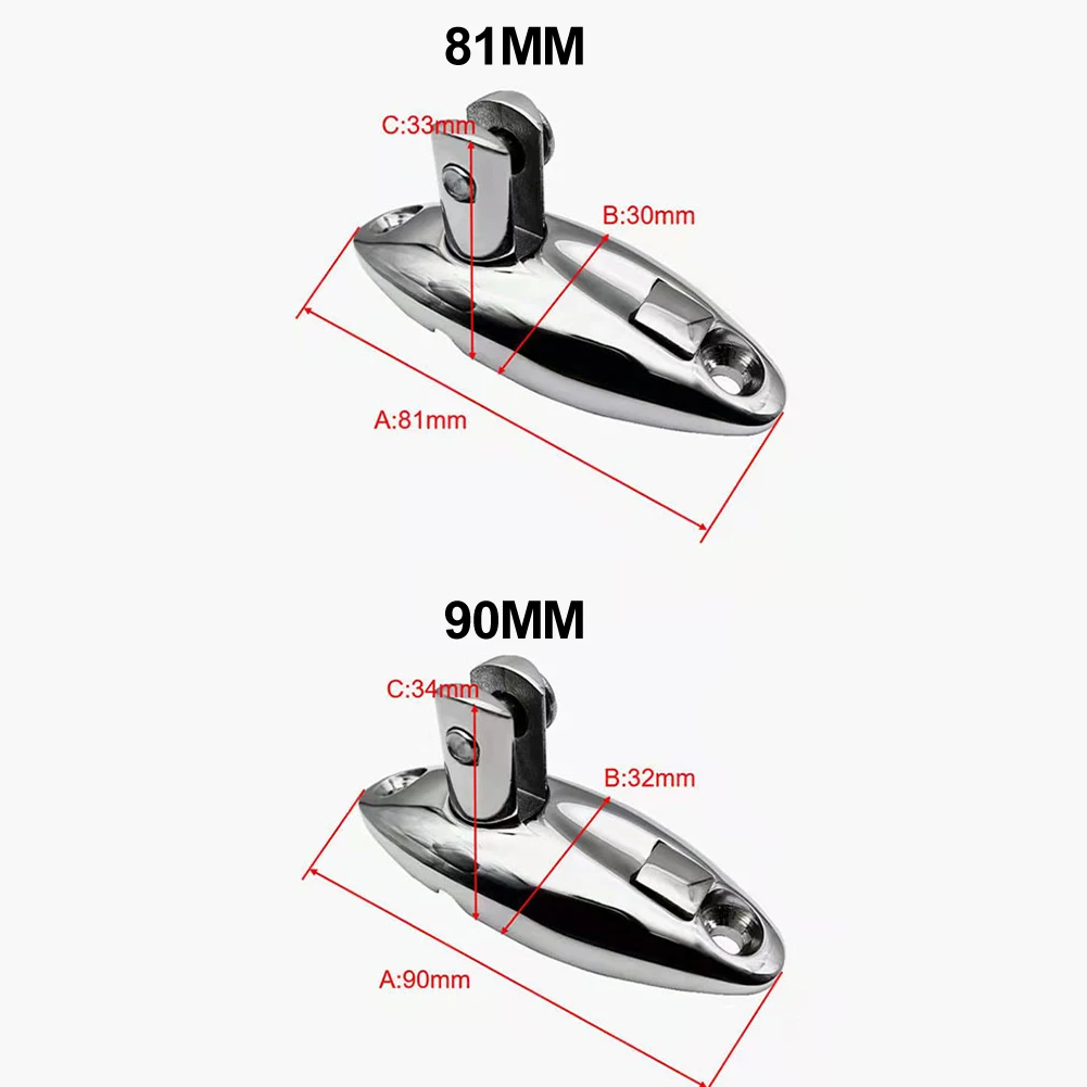 Heavy-Duty Hinges Marine Hardware For Harsh Marine Environments 81mm 360-Degree Functionality For Boat Accessories
