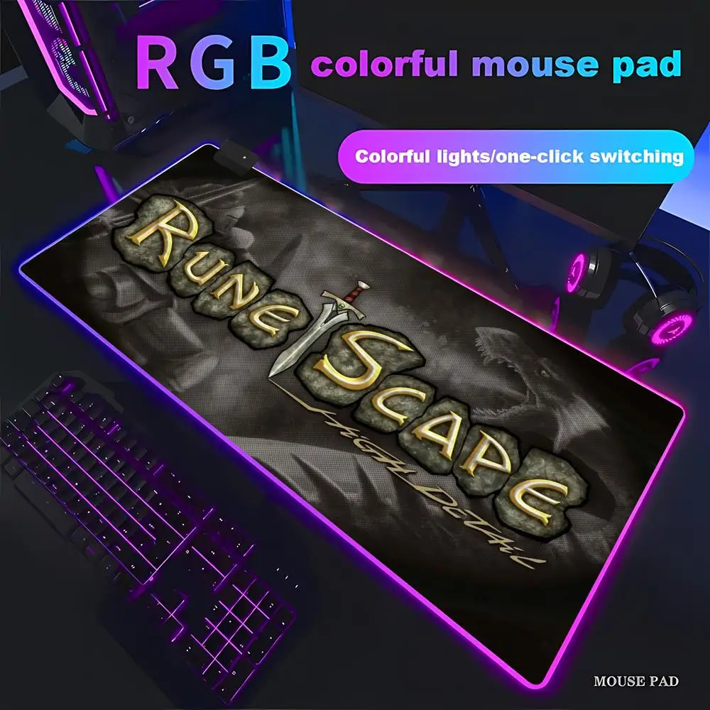 

RGB Runescape Mouse Pad Tablet mouse Pad Laptop desktop mouse mat cute HD printing Gaming keyboard pad csgo Player 90x40 HYBXAXC