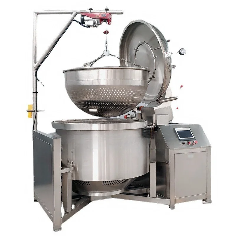 100-2000 liters Industrial Electric Pressure Cooker Automatic Steam Boiling Meat Autoclave New Conditions for Bakery Use