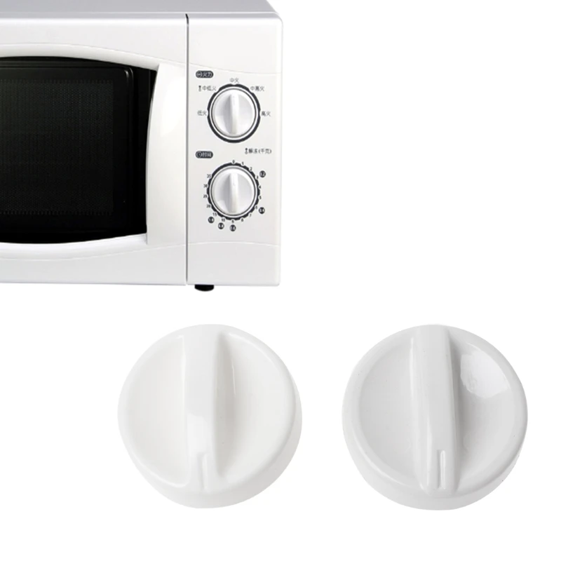 2Pcs Universal Microwave Oven Plastic Spool Rotary Knob Timer Control New