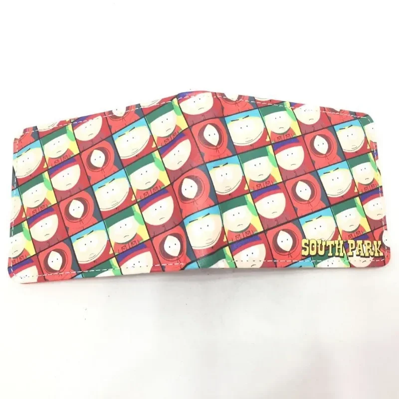 Cartera South Parkes, monedero corto de dibujos animados, tarjetero multicapa de lujo a la moda, regalo para niños