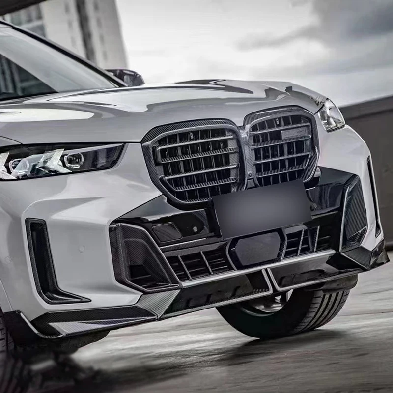

Для BMW X5 G05: Накладка-диффузор на передний бампер из карбона, нижняя защитная пластина, сплиттер, спойлер, автозапчасти, элементы обвеса