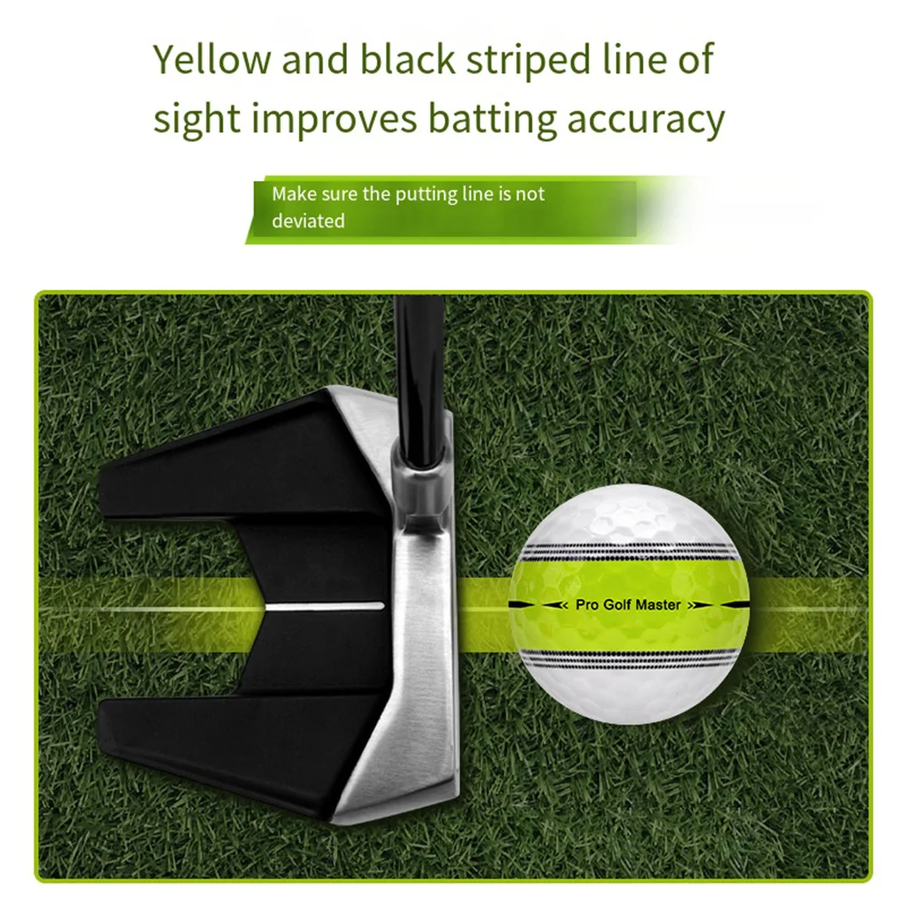 PGM Golf Ball 360 ° Orbit Aiming Line Ball Stripe 2 Layer Ball Suitable for Beginners Practice Indoors Outdoors Golf Supplies