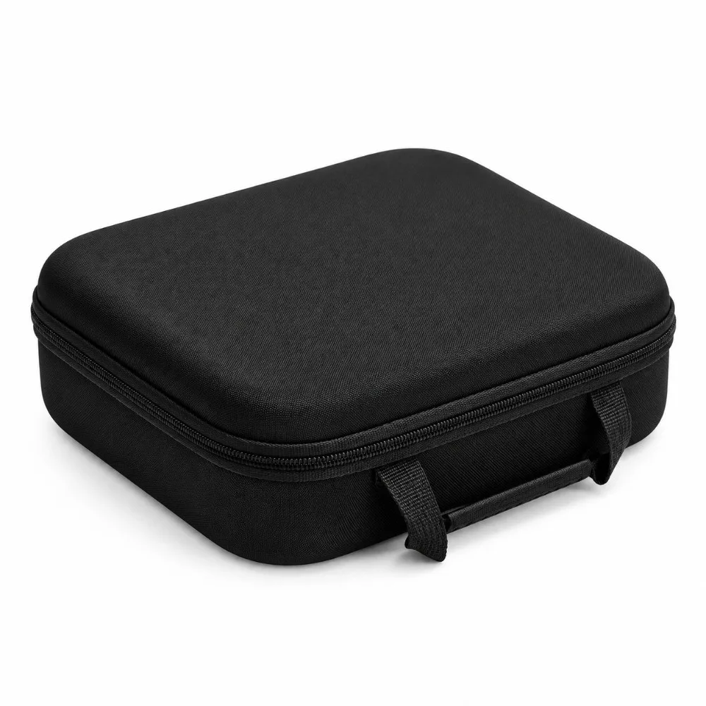 PU Leather Tool Storage Bag EVA Material Oxford Fabric Power Tool Bag Shockproof Design Black Color Accessory Storage Case Drill