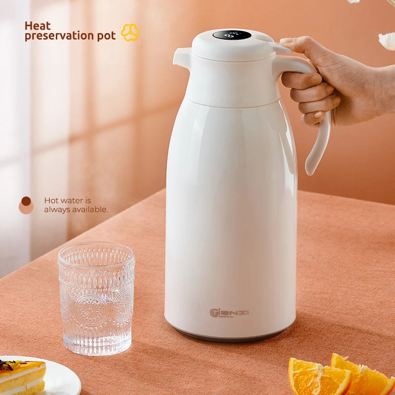 Insulation Kettle One Key Temperature Display Insulation Thermos Bottle Household Large Capacity Leakproof Insulation Water Pot