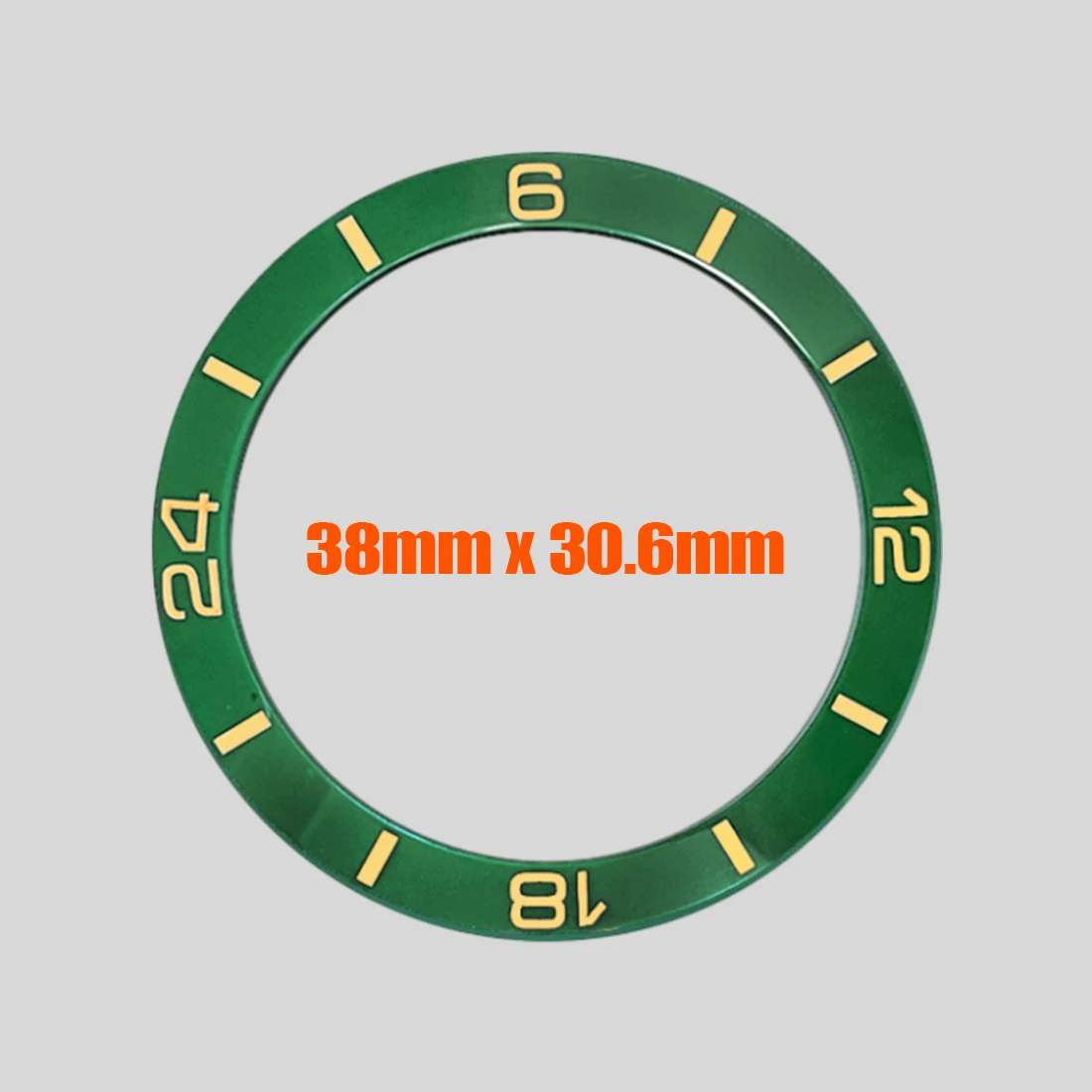 38mm GMT Ceramic Bezel Insert 24 Hour Bezel Ring Fit for SUB GMT SKX007 SKX009 SRPD Watch Case NH35 Case Ceramic Bezel Insert