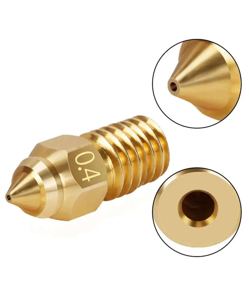 Nozzle Voor Inder 3 V3 Se Nozzle 3d Printer Onderdelen Nozzles Voor Ender 7 Ender 5 S1 Serise Nozzle 0.2 0.4 0.6 0.8 1.0Mm 1/3/5/10 Pcs