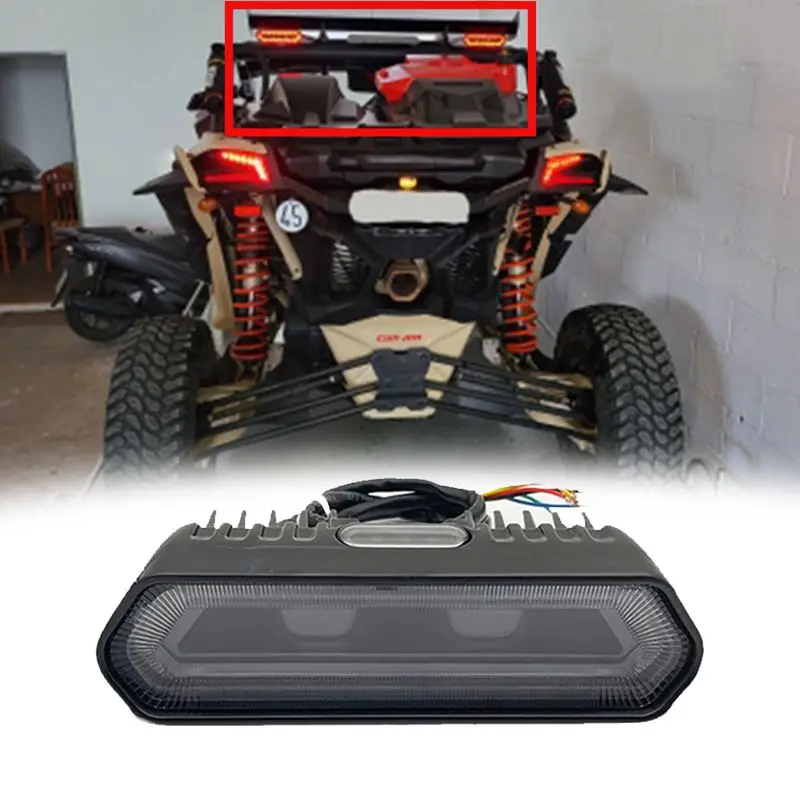 

1.75-2" UTV SUV 5 Modes Chase Brake LED Tail Light For Can Am Maverick X3 Compatible with Polaris RZR 1000 XP 800 900