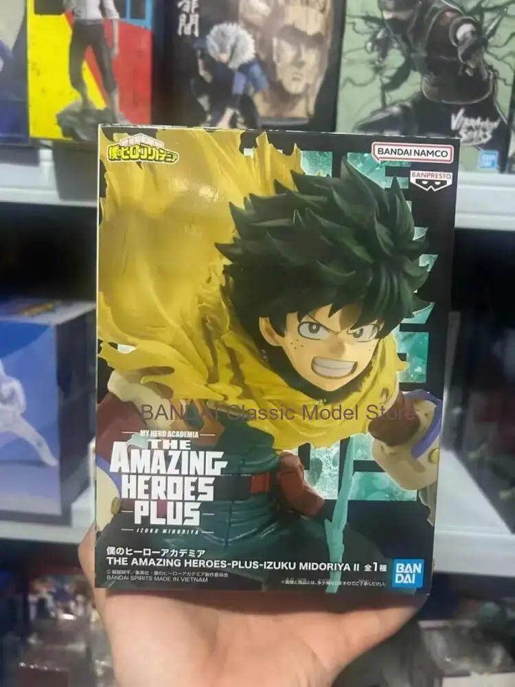 

В наличии: Оригинальные фигурки Bandai My Hero Academia - Мидория Изуку, серия The Amazing Heroes Plus. Аниме-фигурки, модели, украшения, игрушки, подарки.