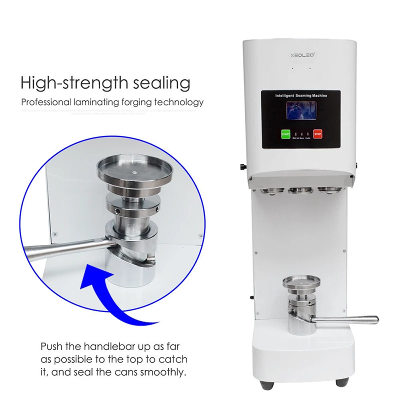 آلة ختم العلب شبه الأوتوماتيكية، كوب ختم المشروبات، زجاجة بلاستيكية تجارية