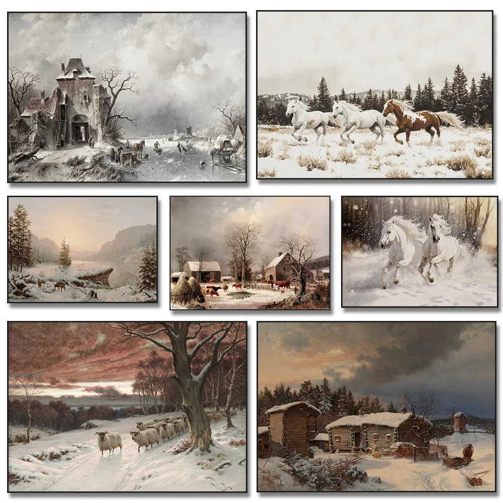 Vintage Winter Scen…