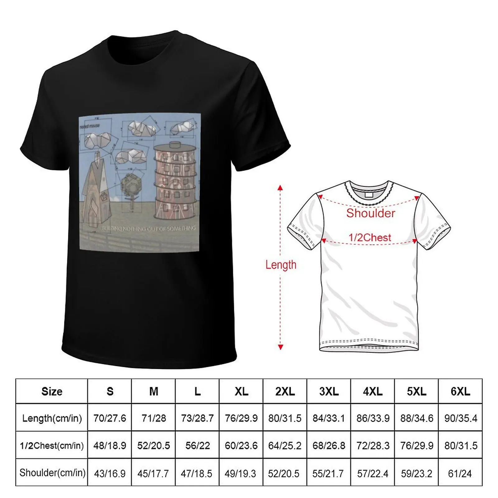 Modest Mouse building nothing out of something 3 T-Shirt Trendy Pattern T-Shirt for Men