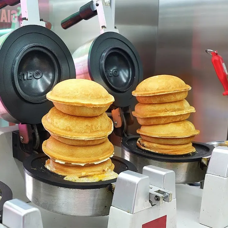 Hotel Panini Mesin Tekan panggangan es krim UFO hamburger penghangat wafel piring terbang mesin pembuat sandwich