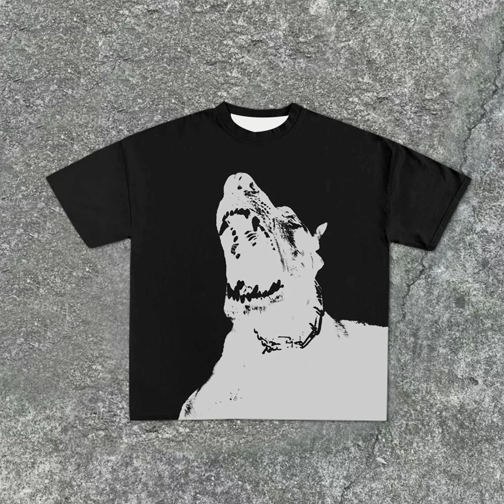 

2025 Mens Retro Dorberm Graphic Print Fashion Short Sleeve T-Shirt Summer Youth Boys Street Trend Style Personalized Unisex Tee