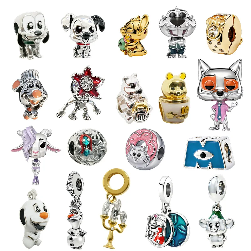 

Original Charm Beads,Disney Nick Wilde &Disney Gazelle &Disney Tinker Bell Dangle Charm,Fit Pendant Bracelet Women Jewelry Gift.
