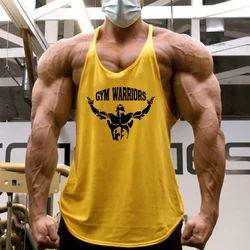 Muscleguys Brand Gym Clothing Fitness Stringer Tank Top Men Y Back Bodybuilding Shirt Summer Cotton Loose Vests Muscle Singlets