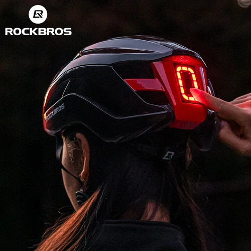 Imagen 2 del producto ROCKBROS-casco de ciclismo con faro para bicicleta, ultraligero, con carga tipo C, ligero, deportivo, de seguridad, para bicicleta de montaña, para hombres y mujeres