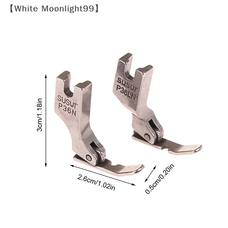T36LN Piede stretto con cerniera con fondo per accessori per piedi a pressione per macchine da cucire a punto annodato con ago singolo industriale