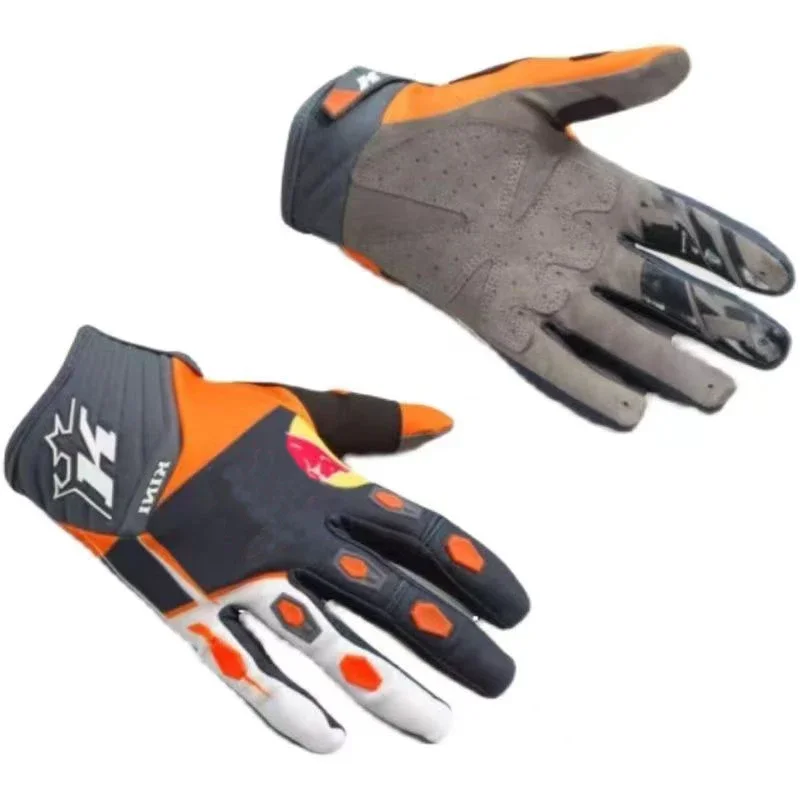 Zwarte MX Motorhandschoenen Rode Kleur Bull Racing Crossmotor Handschoenen Ademend Touchscreen MTB BMX ATV DH Sportrijhandschoenen X