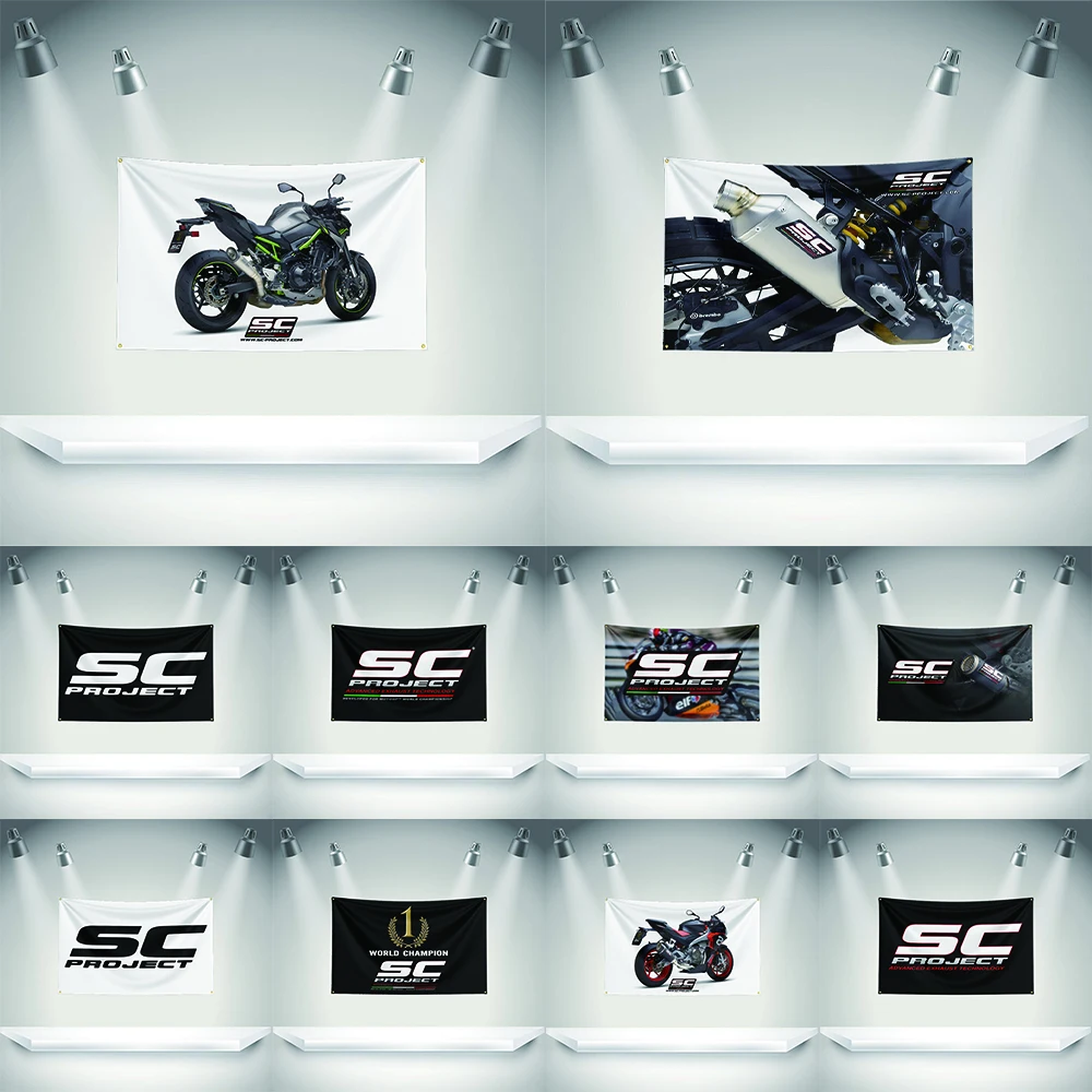 Car Accessories Banner - S-SC project Wheel Flag Auto Parts
