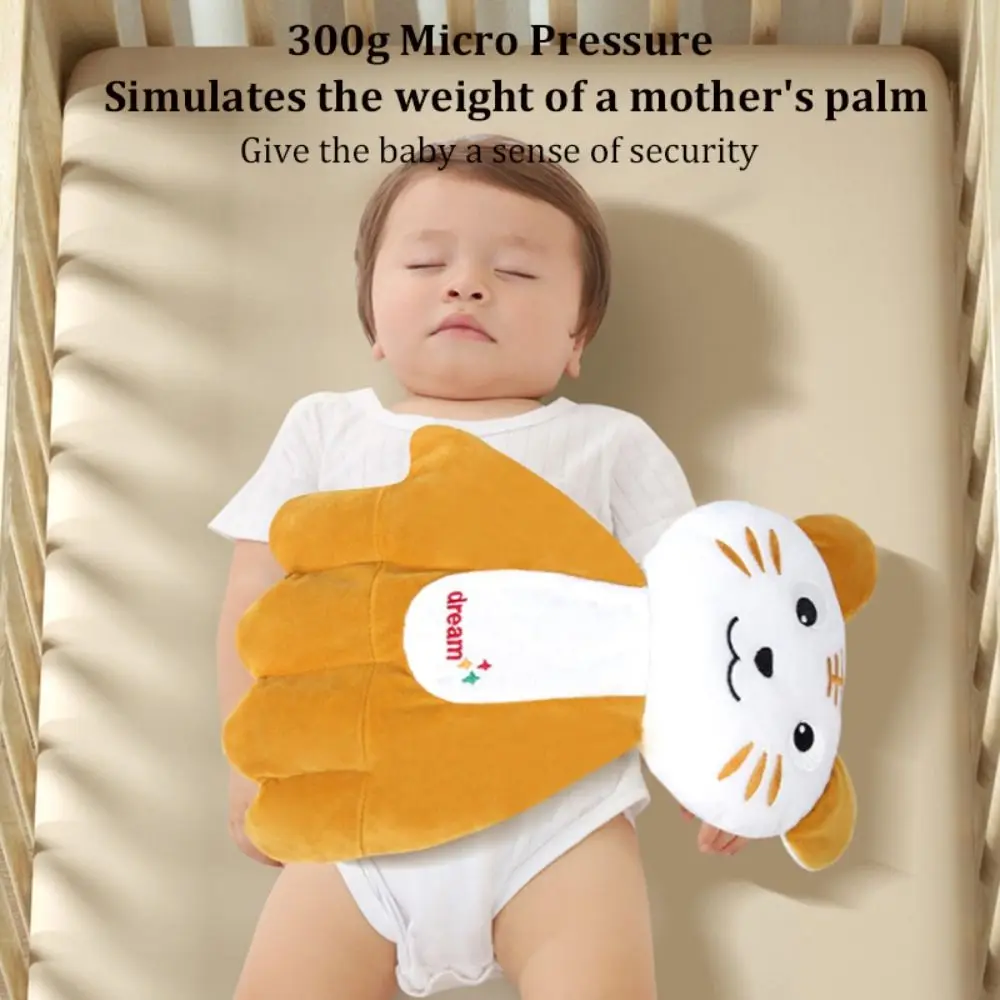 Heatable Soothing Baby Sleep Aid Prevent Startle Slight Pressure Soothing Palms Red Beans Fiber Household Gentle Hand Palms