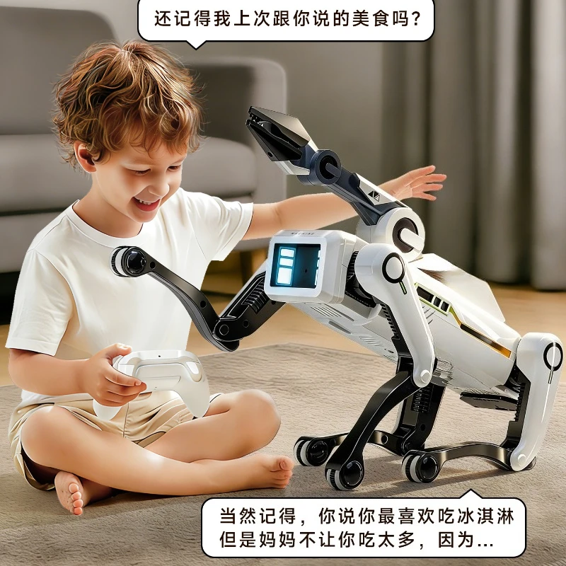Remote control boy birthday gift artificial intelligence programming mechanical dog