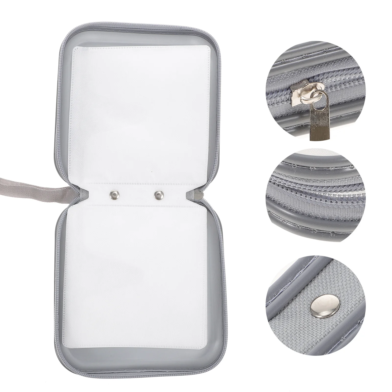 

2Pcs Cd Dvd Organizer Storage Case Durable Plastic Wallet Lightweight 40 Slots Carrying Pouch Travel Disc Holder