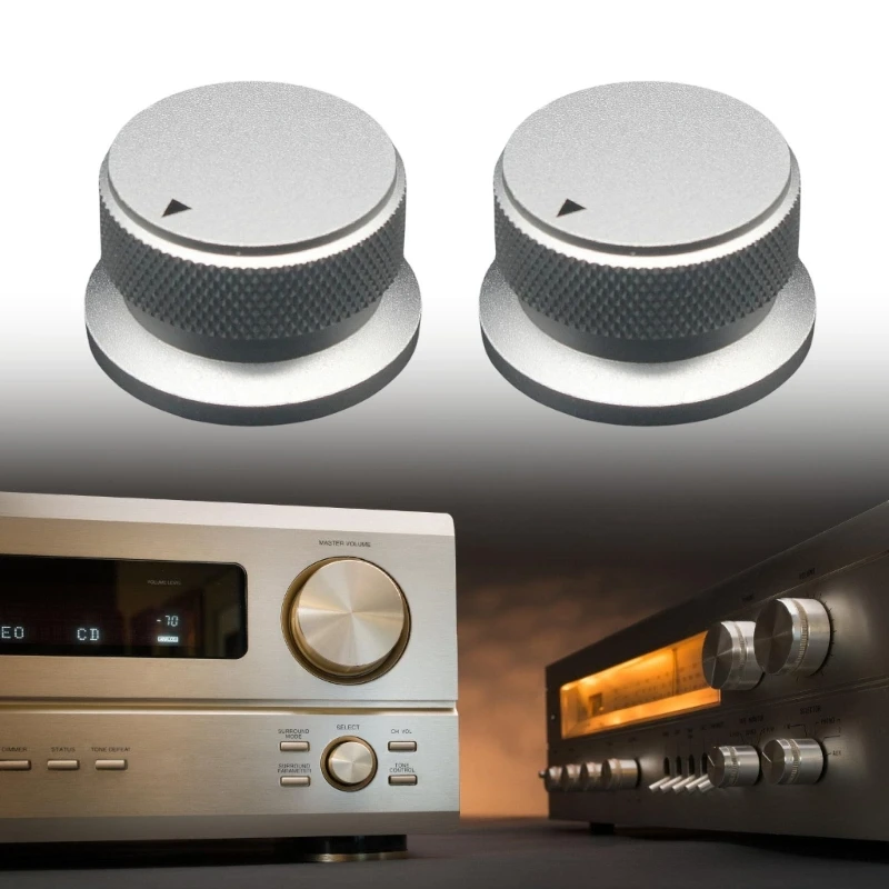 

Нескользящая алюминиевая поворотная ручка управления, универсальная алюминиевая ручка потенциометра громкости для студийного