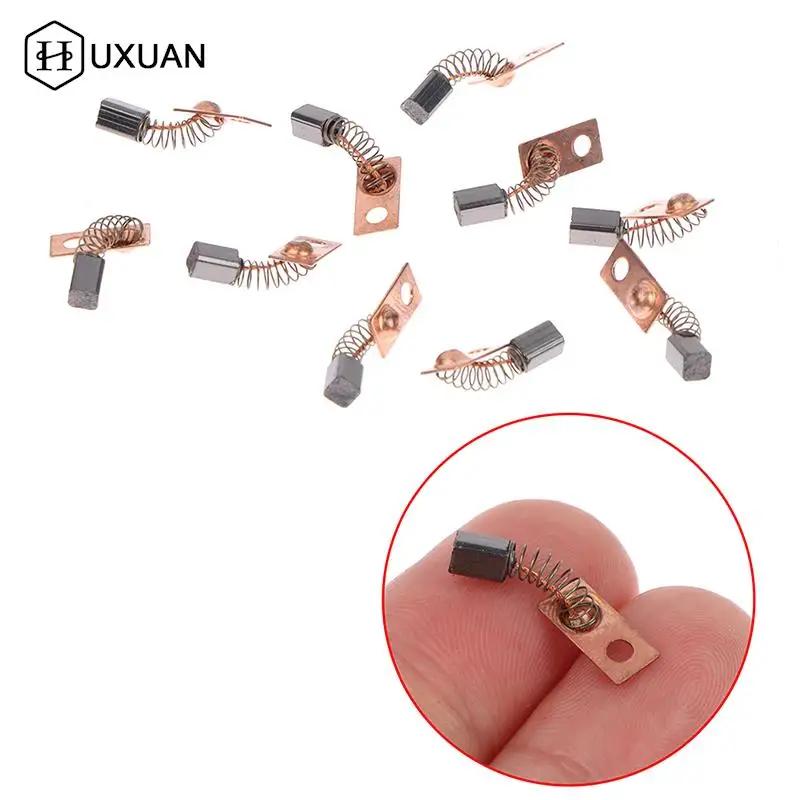 10pcs Electric Motor Carbon Brushes Replace Dental Grinding Machine Micromotor Handpiece 3X3X4.5MM