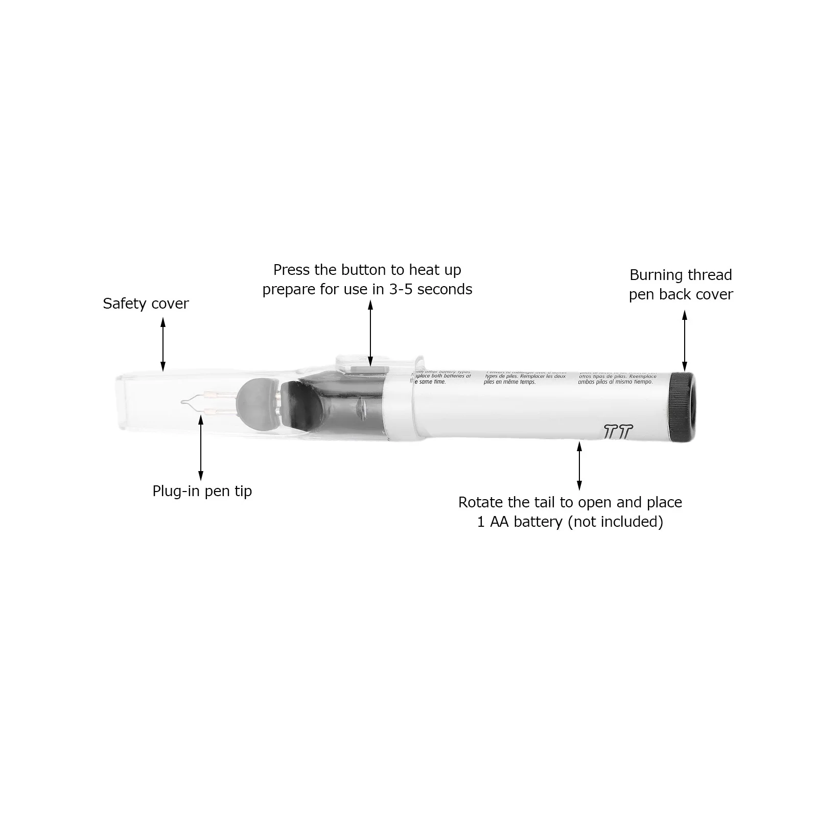 Thread Burning Tool Trims or Melts Frayed Ends Handheld Quick Melt Industrial Supplies Hot Burning Thread Pen