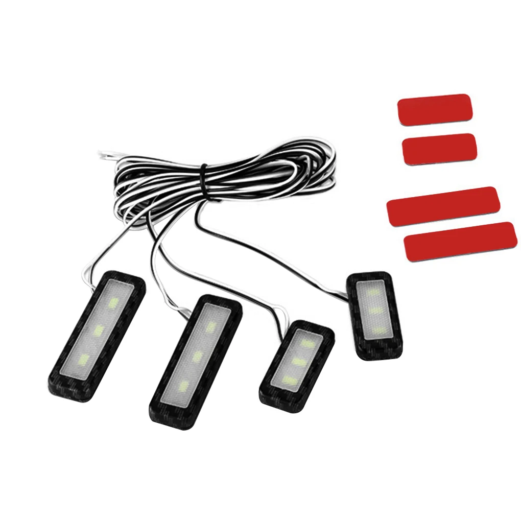 4 stücke Universal Auto Türgriff Armlehne LED Licht Innen Atmosphäre Lampe Automotive Zubehör