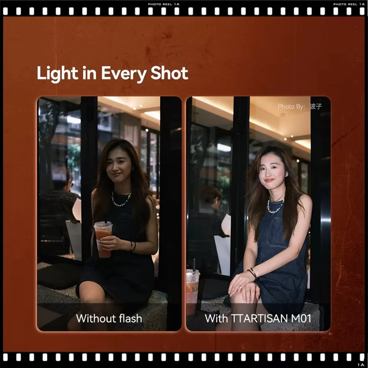 

Вспышка для камеры M05K M01, накамерная вспышка GN12 5600K с 4 режимами мощности, совместимая с горячим башмаком для камер Canon, Sony, Nikon