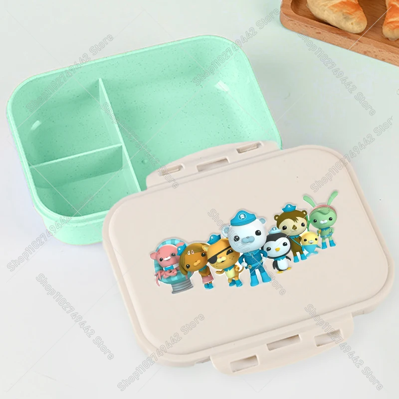 Cartoon Octonauts Student Lunch Box Barnacles Kwazii Peso Kids Bento Boxes Food Fruit Container Picnic School Separated Lunchbox