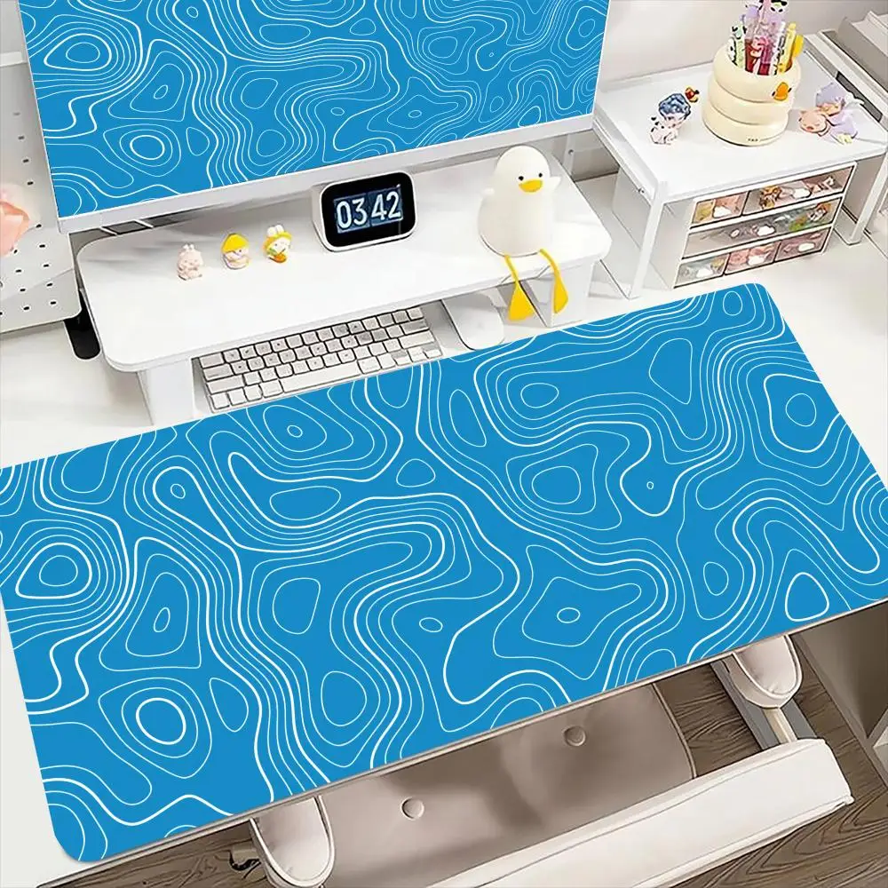 

Топографический контурный игровой большой коврик для мыши для настольной клавиатуры и настольный коврик, защитный коврик для компьютера, аксессуары для офисного стола, подарки