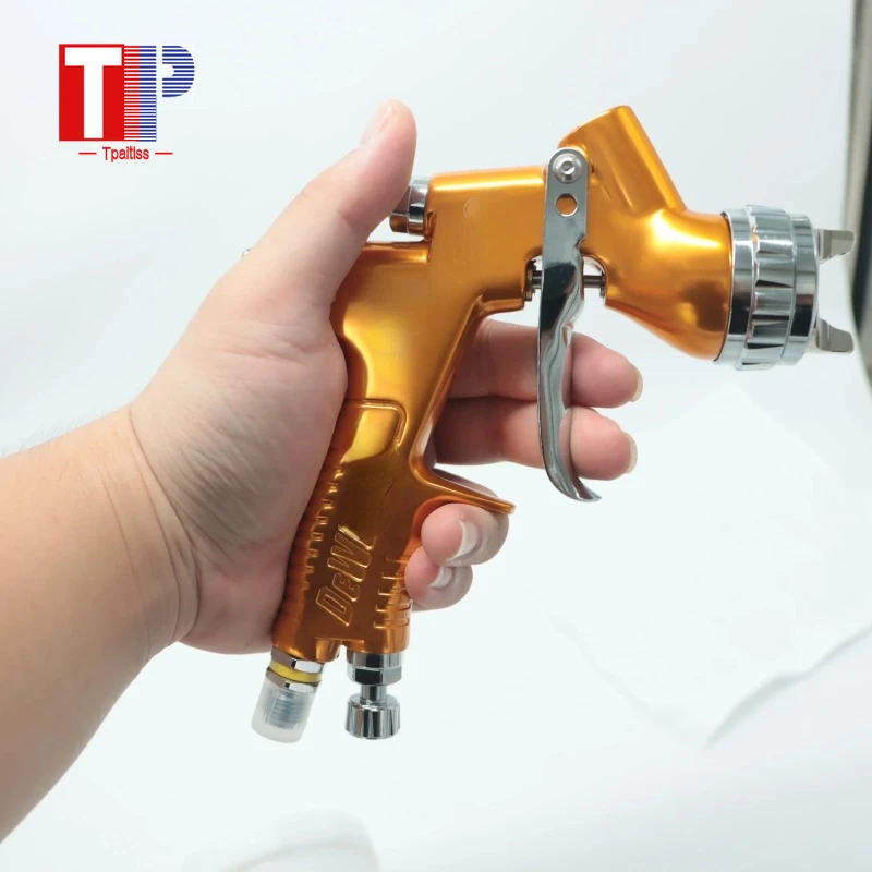 Imagem -04 - Tpaitls-pistola Automóvel Pistola Pintura Preta com Bico 13 mm Aerógrafo de ar