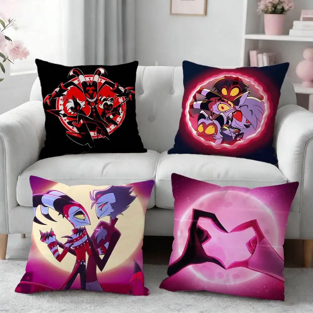 

H-Helluva Boss Pillow Case Cushion Cover Throw Pillow Case For Car Sofa