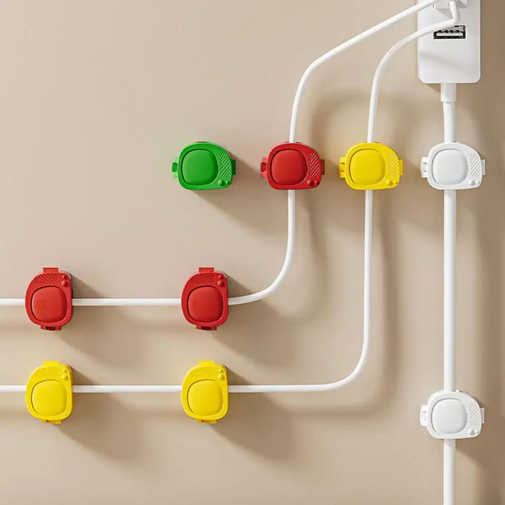 Hook Mobile Phone Data Cable Universal Cable Organizer Non-marking Non-punching Dormitory Desktop Sticky Student Storage Ho R1Q6