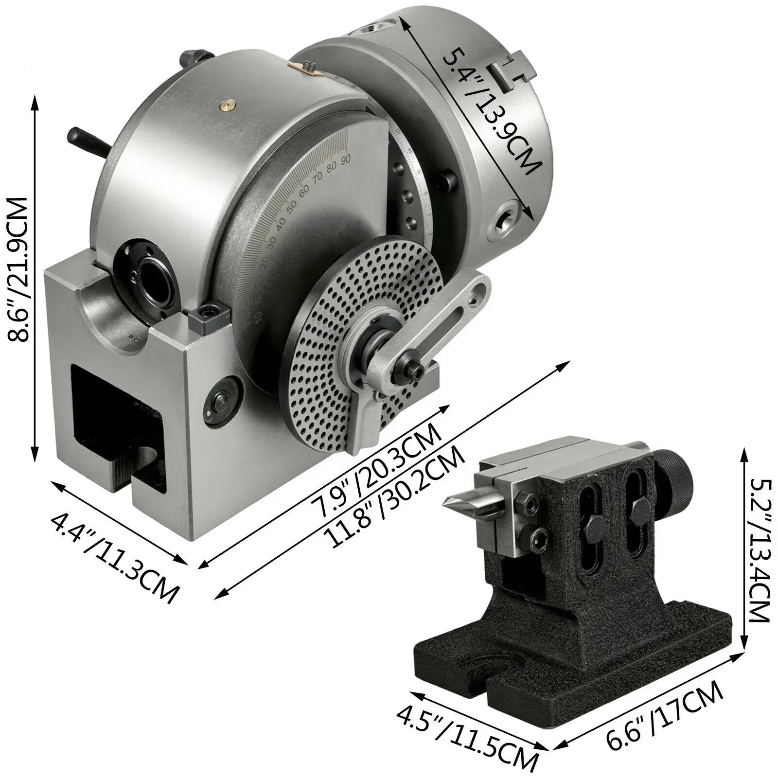 high precision semi universal dividing head BS-0-5 for cnc milling and drilling machine