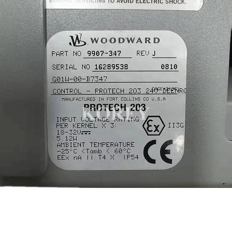 For Overspeed Protection System Protech 203 9907-347