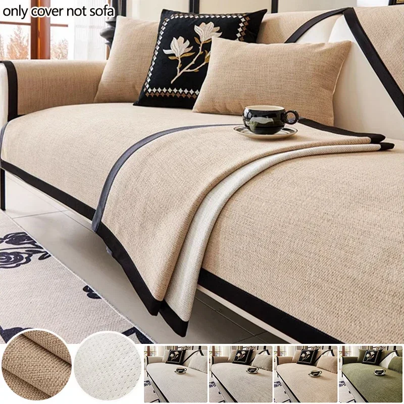 1PC Luxury Chenille Sofa Cover Anti-slip Four Seasons Universal Sofa Mat Anti-cat Scratch L Shaped Couch Towel for Living Room