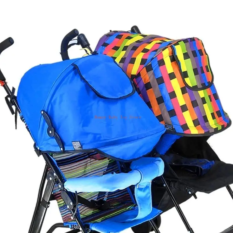 غطاء J0PF Pram Sun Cover لعربات الأطفال متعددة الأغراض، غطاء ظل المطر من الشمس، متين مقاوم للتمزق #5